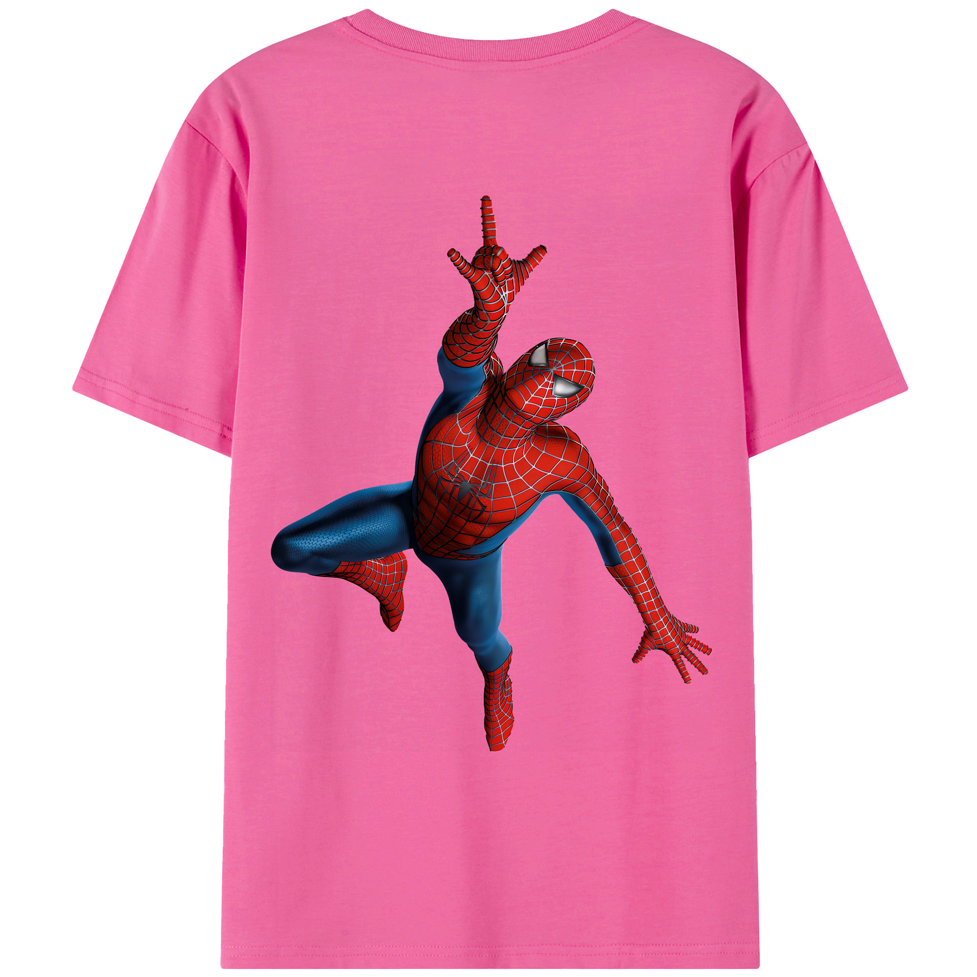 （画像用） Spider Man スパイダーマン レディース半袖Tシャツ(バックプリント)